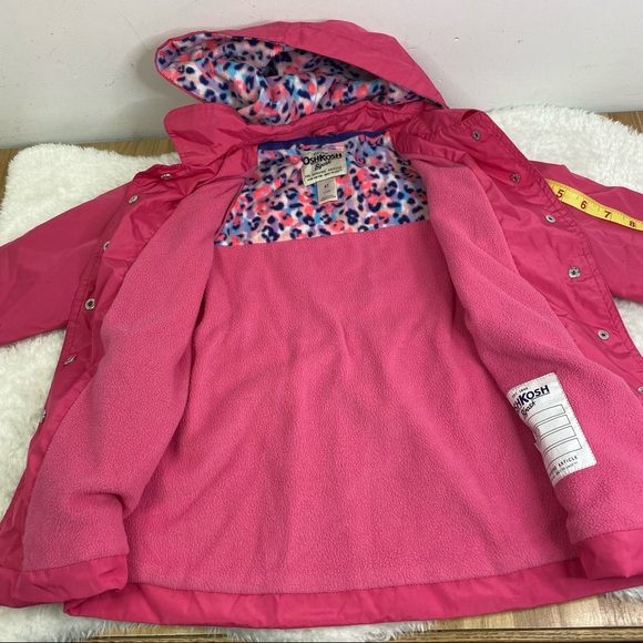 Pink OshKosh Toddler spring / fall Rain Jacket 4T - Picture 4 of 8
